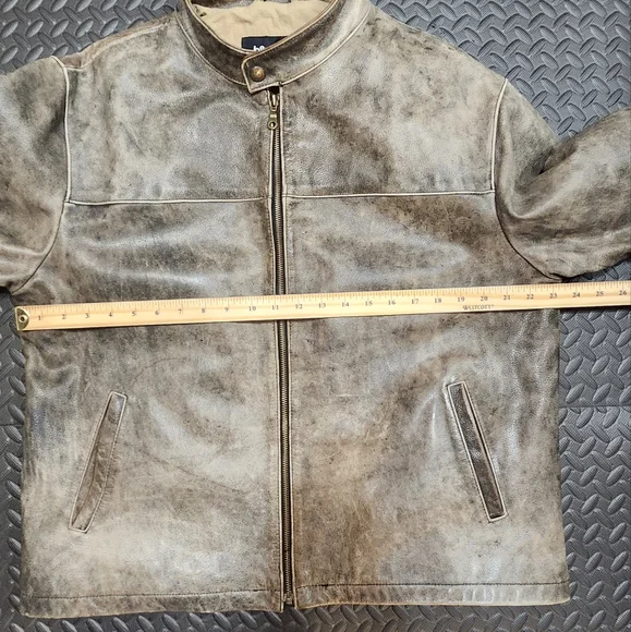 Tan Leather Jacket - Picture 3 of 10